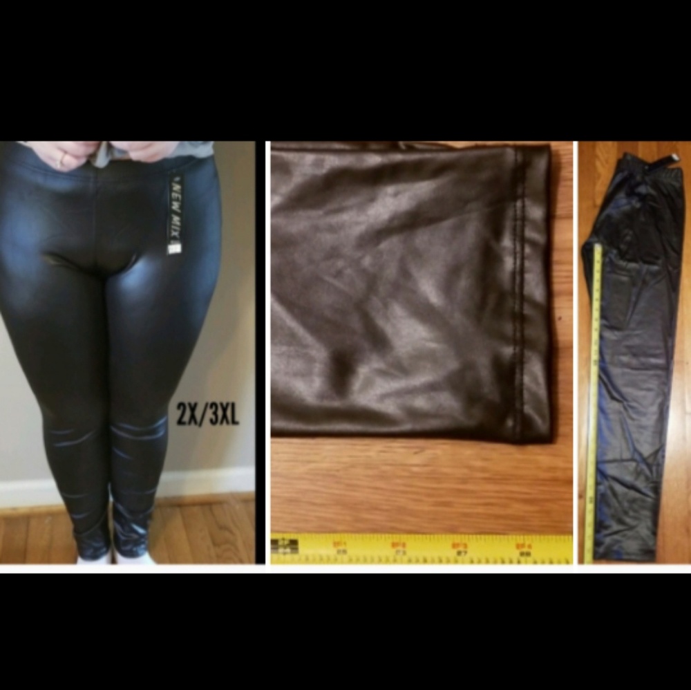 🆕️ Curvy Girls Faux Leather Leggings - Picture 7 of 7